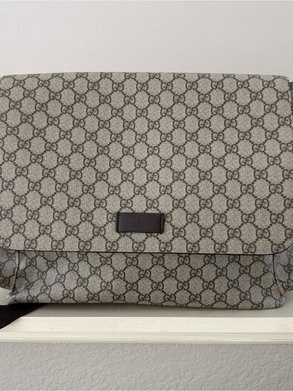 Gucci GG Canvas Messenger Bag - Beige/Grey